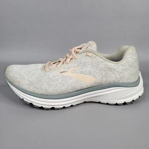 Brooks Shoes Brooks Anthem Grey Peach Running Shoes Womens